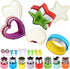Sandwich Cutter and Sealer,Round Heart Star 3Pcs Shapes Sandwich Decruster Press Mold+8pcs Stainless Steel Mini Vegetable Cookie Cutters,Bread San...