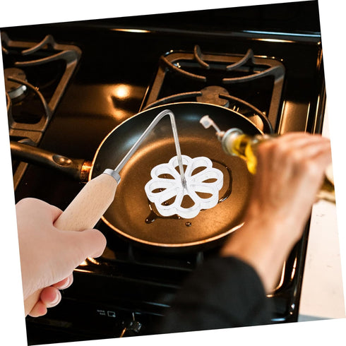 1pc Youdunzi Mold Frying Concha Cutter Deep Fry Mold Round Cookie Cutters Timbale Iron Fried Food Table Serving Heart Cookie Cutter Swedish Cookie...