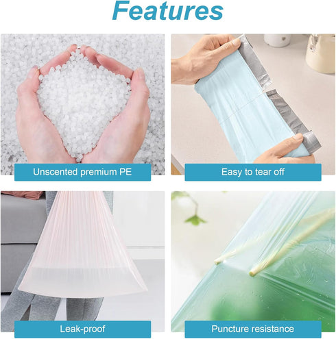 Small Trash Bags 4 Gallon Drawstring Unscented Mini Garbage Bags Trash Can Liners for Office Bedroom Bathroom Thickened Set of 3 Colour. 45 Count?...