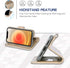 Arae Compatible with iPhone 12 Case and iPhone 12 Pro Case Wallet Flip Cover with Card Holder and Wrist Strap - Champagne Gold...