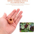GANAZONO 16 pcs Mini Ceramic Flower Pot Small Clay Small Flower pots Mexican Decor Edible Clay Outdoor pots Ceramic Planter Pot Mini Terracotta Pl...