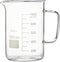 Labnique Glass Beaker with Handle, Beaker Mug with Pouring Spout, Double Graduated, 1000ml (33.8 oz / 4.2 cups)...