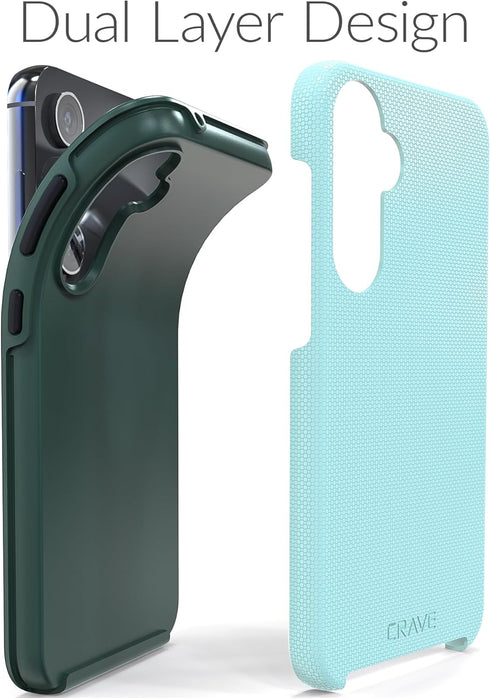 Crave Samsung Galaxy S23 FE Case - Dual Guard Shockproof Protection with Dual Layer Design, Aqua...