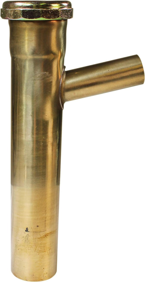 Westbrass Slip-Joint Wye with 7/8 in. Branch Unfinished Brass 1-1/2 x 1-1/2 in...