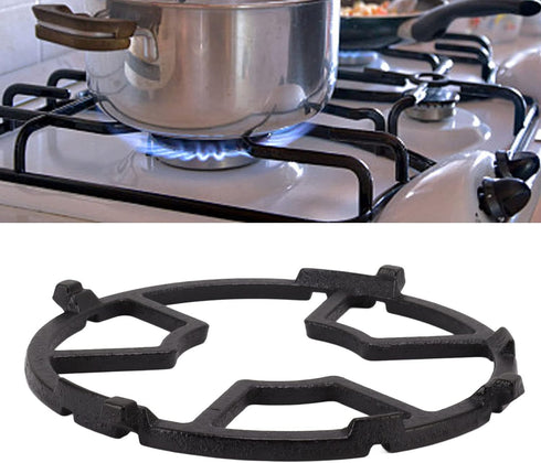 Cast Iron Wok , Non Slip Black Cast Iron Stove Rack Replacement Wok Support for Cast Iron Pans, Frying Pans, Black Steel Pans, Craft Pans, Carbon ...