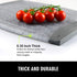 Large Cutting Board with Juice Grooves, 12.99" Thick Cutting Board for Vegetable and Meat, Non Slip Chopping Board for Kitchen with Easy Grip Hand...