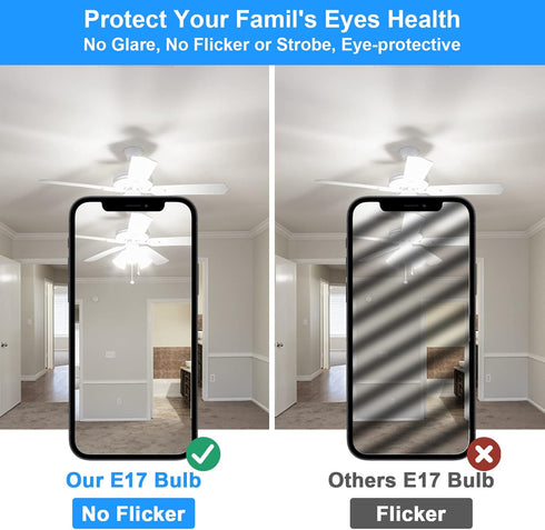 TAIYALOO E17 LED Bulb Dimmable, 7W Microwave Oven Bulb, Daylight White 6000K, 60W Halogen Bulb Replacement for Microwave, Over Stove Appliance, Ra...