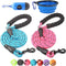 BAAPET 2 Packs 5/6 FT Dog Leash with Comfortable Padded Handle and Highly Reflective Threads Dog Leashes for Small Medium and Large Dogs (5FT-1/2'...