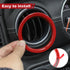 RT-TCZ for Wrangler JL Dash Air Vents Cover Trim Stickers Red for Jeep Wrangler JL JLU Gladiator JT 2018-2023 Red Interior Accessories 4pcs...