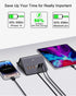 Multi-Device Charging Station, 100W GaN 6-Port USB C Charger Hub with 45W PD Wall Adapter & 15W Wireless Charger. Compatible with iPhone, iPad, Sa...