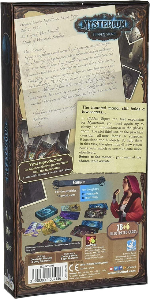 Mysterium Hidden Signs Board Game Expansion - Uncover New Mysteries and Clues in The Award-Winning Cooperative Game for Kids & Adults, Ages 10+, 2...