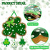 Friday Night St. Patrick's Day Door Sign Irish Hanging Welcome Board 3-D Cardboard Green Shamrock Hanger Home Wall Decor...