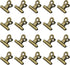 20 Pieces Metal Bulldog Binder Clips, 1.2 Inch Hinge Paper Clips Clamps for Food Bags, Pictures Photos, Art Crafts, Home Office Supplies (Bronze)...