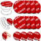 PKYAA 8 Pack Sticky Adhesive Compatible with Socket Base, Double-Sided Replacement Tape for Collapsible Grip & Stand Back, 4pcs Sticker Pads for C...