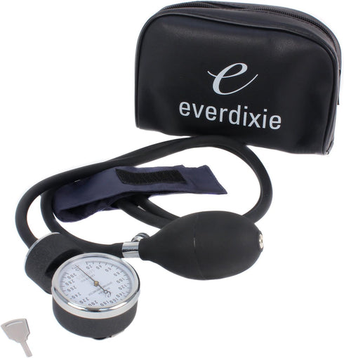 Dixie EMS Deluxe Infant Aneroid Sphygmomanometer Blood Pressure Set W/Infant Cuff, Carrying Case and Calibration Tool Latex Free – Navy...