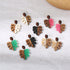 160Pcs Wood Stud Earring Posts with Loop Wooden Earrings Studs for Jewelry Making Earring Findings Earring Pin Studs Wooden Earring Posts with Ear...