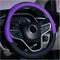 Steering Wheel Cover, Soft Leather Premium Durable Elastic Auto Wheel Cover Protector, Stretch Breathable Anti-Slip Lining, Universal 14.5-15 inch...