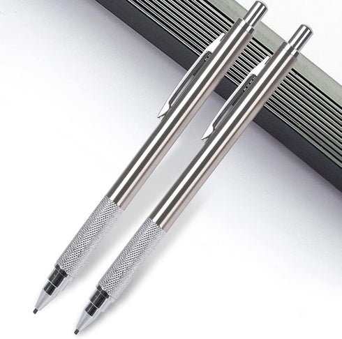 1.3 mm Mechanical Pencil Set with 4 Tubes Lead Refills,2 Eraser,1.3mm Mechanical Pencils,Metal Drafting Pencil, Lead Holder,Drawing Mechanical Pen...