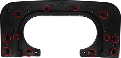Center Console Cupholder Replacement Pad Compatible with Ford F-250 F-350 1999-2010 (Medium Parchment)...