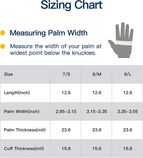 LANON wahoo Skin-Friendly Dishwashing Cleaning Gloves, Reusable Unlined Dish Washing Gloves, Non-Slip, Icelandic Blue, Small...