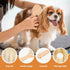 Dog Bath Brush Pet Shampoo Handle Bath Brush with Massage Points Dog Grooming/Washing/Massaging Wooden Brush Natural Bristle Dog Brush Removal Loo...