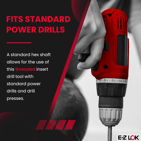 E-Z LOK-9000 Thread Insert Drive Tool For Hex Drive Threaded Inserts Installation Drill Install Tool, 1/4-20 Internal Threads...