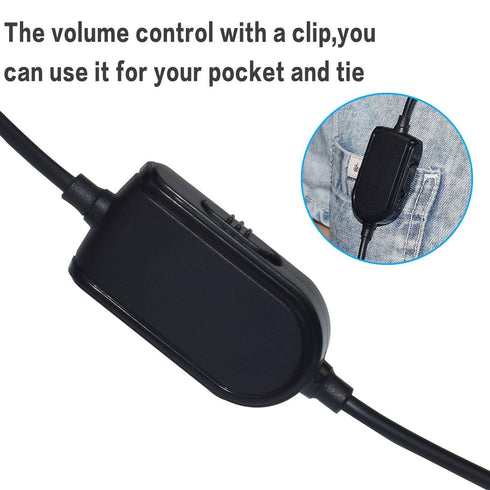 Replacement A10 Cord A40 Audio Talkback Chat Cable Inline Mute Volume Control Lead Compatible with Astro A10 A40 A30 A50 Gaming Headset Cord Xbox ...