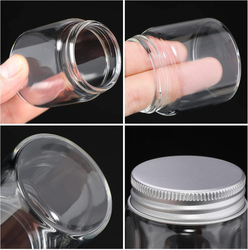 1.7 oz Mini Mason Jars Small Glass Jars with Airtight Lids Clear Small Jars Mini Spice Jars for Honey Kitchen DIY Projects Tea Preserving Wedding ...