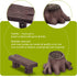 12 Pieces Miniature Garden Ornaments, Includes 6 Pieces Retro Wooden Style Benches, 6 Pieces Artificial Mini Root Stump for Moss Terrariums Landsc...