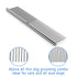 ROPO Dog Comb for Removing Matted Fur - Pet Dematting Comb with Rounded Teeth and Non-Slip Grip Handle - Prevents Knots and Mats for Long and Shor...