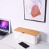 Changsuo Cable Management Box Small White, Extension Cord Organizer for Power Stripe Surge Protector Wire Management Concealer Cover Hider for Des...
