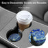 Ceramic Cup Holders Car Coasters for Women/Men,Absorbent Drink Cup Car Holder Coasters with A Finger Notch 2.56" Pack of 2,Starry Night Oil Painti...
