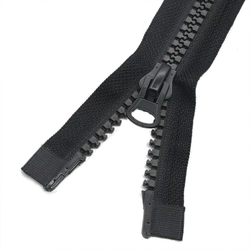 Leekayer #10 25 Inch Zipper for Sewing Slider Two Way Separating Plastic Zippers for Coat Parka Down Jacket Heavy Duty Resin Zippers 25" (63.5cm B...