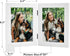 Frametory, 4x6 Double Picture Frame - Real Glass Hinged 2 Photos Collage, Desktop Picture Frame Standing Vertical (Blue, 1 Pack)...