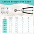Mini Cookie Scoop 2 Tsp, Cookie Dough Scoop, 2 Teaspoons/ 10 ML, 2/3 Tablespoons, Melon Baller Scoops, 18/8 Stainless Steel, Comfortable Grip, For...