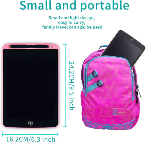 Girls Toys Gifts LCD Writing Tablet for Kids 10 Inch, Colorful Doodle Board Drawing Tablet with Lock Function, Erasable Reusable Writing Pad, Educ...