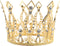 JANOU Crown Tiara Cake Topper Crystal Children Hair Ornaments for Wedding Birthday Baby Shower Party Cake Decoration (Gold)...