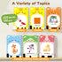 Talking Flash Cards for Toddlers 1-5 Clear Voice & Thick Cards & Easy to Slide in and Out, Independent Play & Speech Development Toys, 16 Topics C...