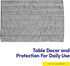 Sweet Home Collection 100% Cotton Placemats for Dining Room Rectangle Two Tone Woven Fabric 13" x 19" Soft Durable Table Mat Set, Set of 6, Gray...