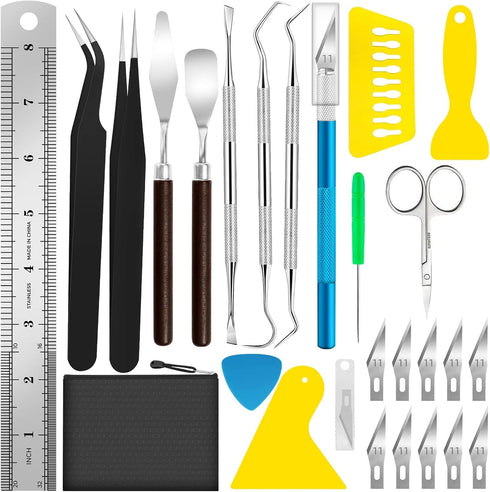 JTIEO Weeding Tools for Vinyl 26Pcs Craft Weeding Tools Kits Cricut Weeding Tool Set Scrapbooking Tools DIY Art Tools Precise Vinyl Weeding Tool K...