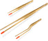 Manjushri Premieum Grade Steel Chef Food Cooking Plating Kitchen Baking 12 Inch XL Long Gold Tong Tweezer Tool Set...