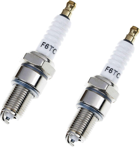Pack-of-2 Spark Plug F6TC Compatible with Champion N9Y N9YC N9YCC N9YCX N9YX N10Y N11YC N281YC N66Y N79Y N7YC N8Y N89GY OE001 OE022 OE109 RN11YC4 ...