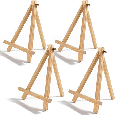 9.4 in Wooden Easel Stand for Painting, Canvases, Art, Crafts, Tabletop Easels, Small Wood Table Top Paint Tripod Station for Kids Adults, Portabl...