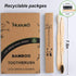 Biodegradable Bamboo Toothbrushes, 10 Piece BPA Free Soft Bristles Toothbrushes, Natural, Eco-Friendly, Green and Compostable...