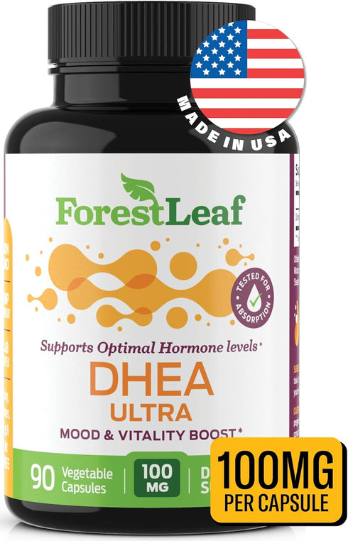 DHEA 100mg | DHEA Supplement for Women | DHEA Supplement for Men | Pure High Strength Micronized Dehydroepiandrosterone | Supports Energy, Hormone...