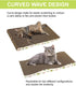 Cat Scratching Board, Corrugate Cat Scratcher for Indoor Cats with Catnip, Cat Scratch Pad with Premium Scratch Textures Design, Cardboard Cat Scr...