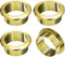 uxcell 4Pcs Cable Hole Cover, 1-3/8 inch(35mm) ABS Office Desk Cable Wire Cord Grommet Cable Cord Organizer for Office Desktop Wire, Gold...