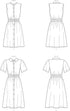 New Look Sewing Pattern N6651 Misses' Button Front Dress with Elastic Waist, A (10-12-14-16-18-20-22), Various...