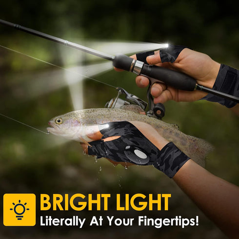 PARIGO LED Flashlight Gloves Gifts for Men Women-Valentines Day Gifts for Him Birthday Gifts for Dad Husband Him, Car Guy Unique Tool Cool Gadgets...