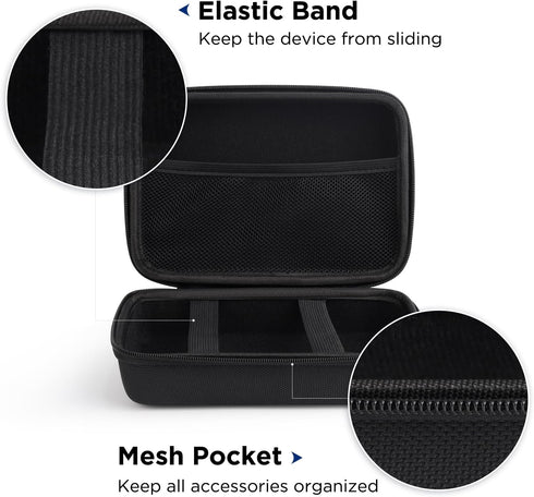 SUPVAN T50M PRO & Plus Nylon Hard Protective Travel Case, Waterproof Shockproof Scratch Resistant Carrying Case for External Hard Drive, Power Ban...